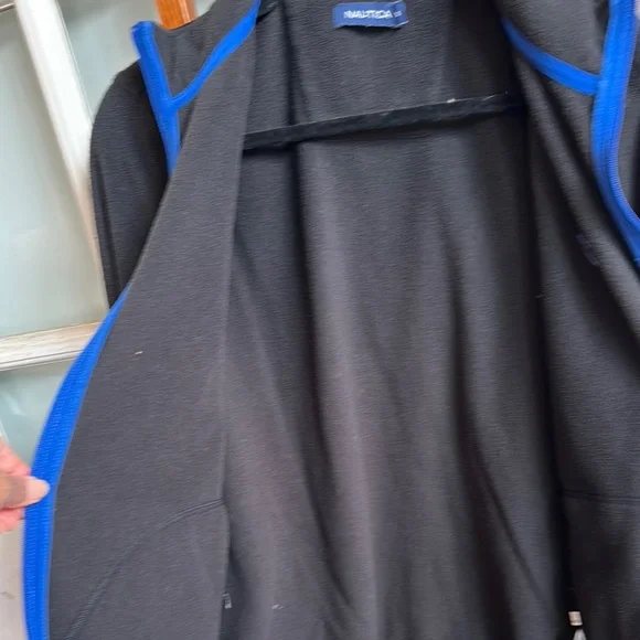 Nautica Black Jacket with Blue Trim - Picture 5 of 7